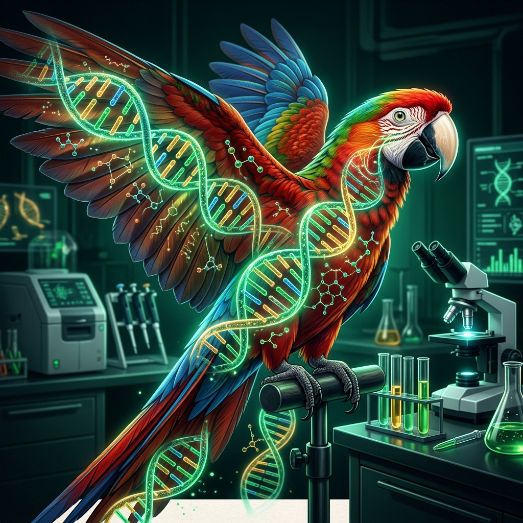 Avian genetics molecular sexing research visual