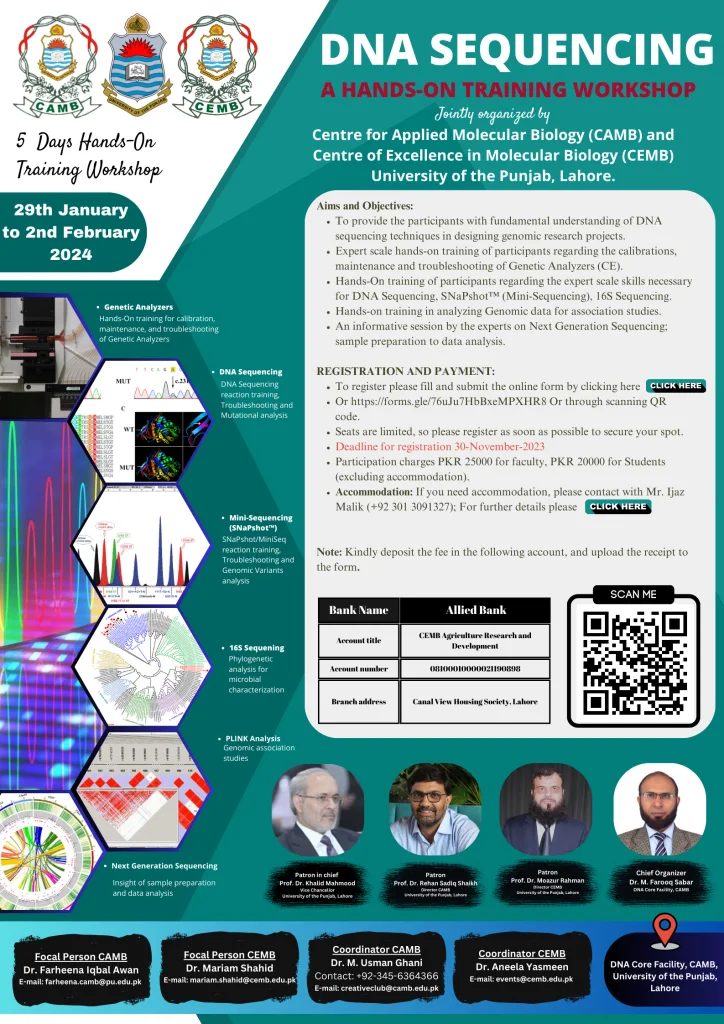 DNA Sequencing Hands-on Training Workshop