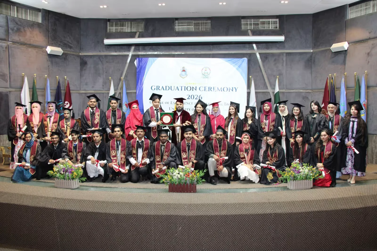 CEMB postgraduate scholars and faculty at the 2026 graduation ceremony