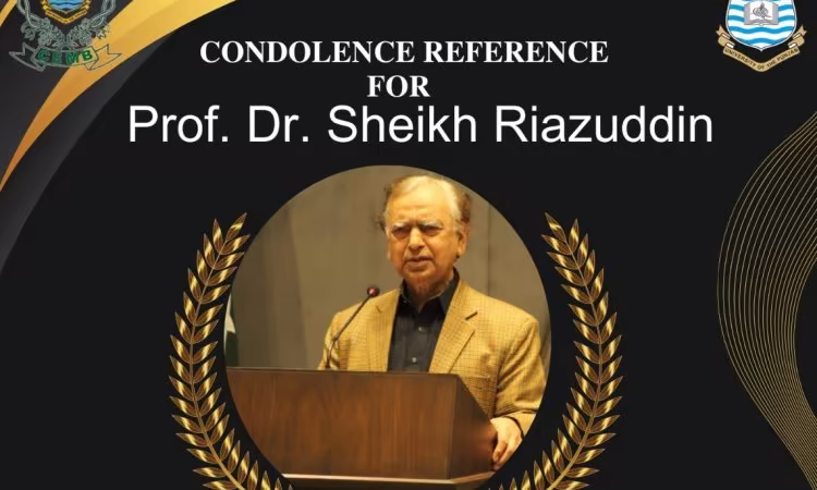 A commemorative reference in loving memory of Late Prof. Dr. S. Riazuddin, founding Director CEMB, is being organized on Thursday, August 22, 2024, at 10:00 Hrs in the Riazuddin Auditorium at the Centre of Excellence in Molecular Biology (CEMB).